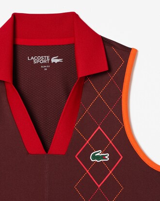 Polo de tenis sin mangas de corte ajustado Ultra Dry