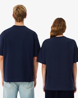 Camiseta de punto jersey grueso de corte holgado