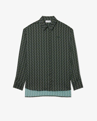 Camisa oversize vaporosa con estampado