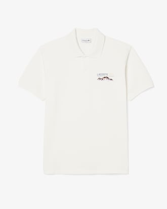 Polo de minipiqué classic fit con motivo bordado