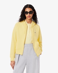 Sudadera con capucha y cremallera de felpa
