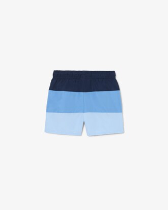 Short de ba&ntilde;o de tafet&aacute;n de rayas