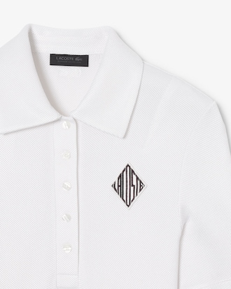 Polo de piqué satinado de corte ajustado Runway