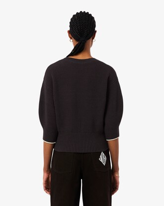 Jersey de cuello redondo de algod&oacute;n