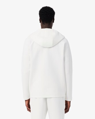 Sudadera deportiva el&aacute;stica con capucha y cremallera
