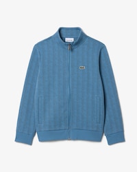 Sudadera con capucha y cremallera de felpa con monograma