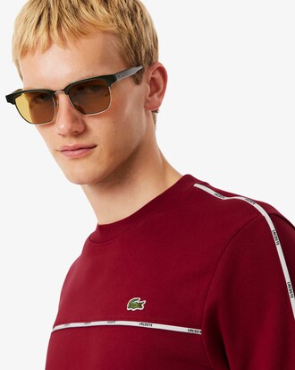 Sudadera de felpa con ribete de logotipo