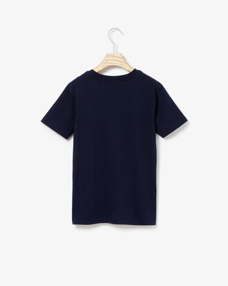 Camiseta Niño Cuello Redondo Con Cocodrilo