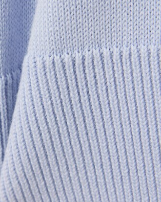 Jersey de cuello de pico de algod&oacute;n monocolor