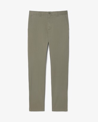Pantal&oacute;n chino de corte ajustado de sarga el&aacute;stica