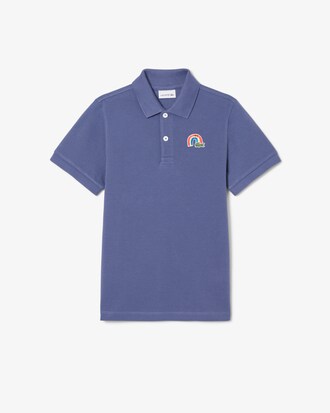 Polo de petit piqué con detalles de encaj