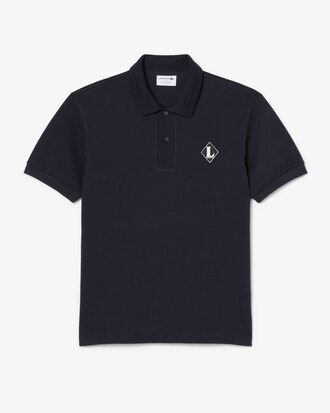 Polo de corte cl&aacute;sico con insignia fabricado en Francia