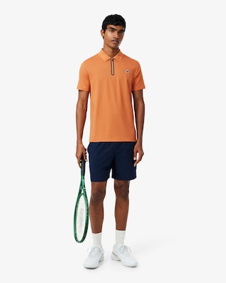 Polo de tenis de jacquard el&aacute;stico Ultra-Dry