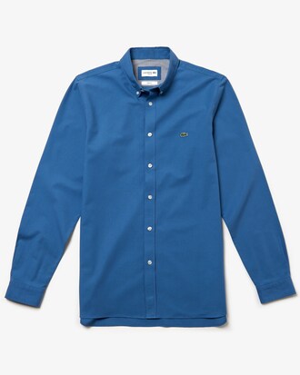 Camisa de hombre slim fit en algod&oacute;n Oxford el&aacute;stico