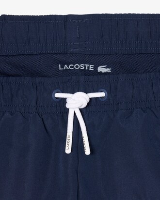 Short de ba&ntilde;o de tafet&aacute;n de rayas