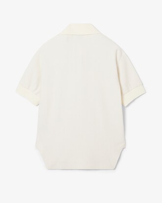 Polo de tejido de rizo de corte holgado Runway