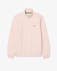Sudadera de felpa de cuello alto con cremallera