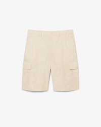 Bermudas cargo estampadas de corte recto