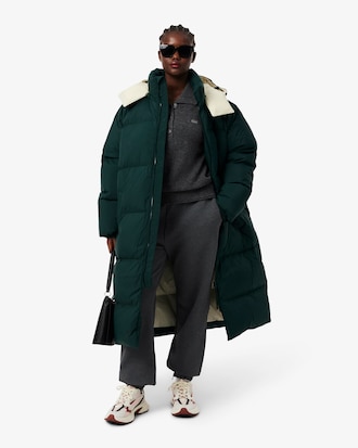 Chaqueta acolchada larga oversized