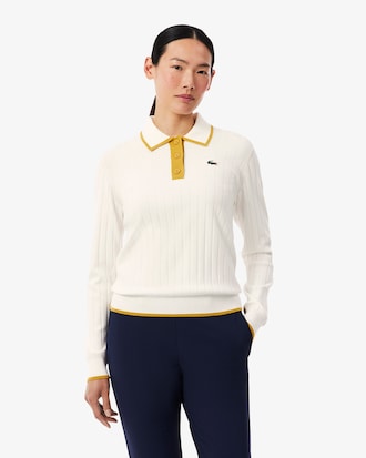 Jersey de golf el&aacute;stico con cuello polo