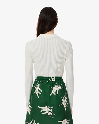 Polo de canalé de corte regular