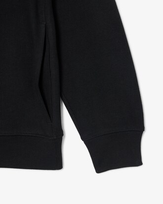 Sudadera de interlock con cuello alto y cremallera