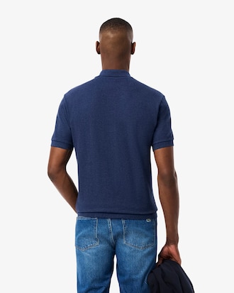 Polo jaspeado de corte clásico L.12.12