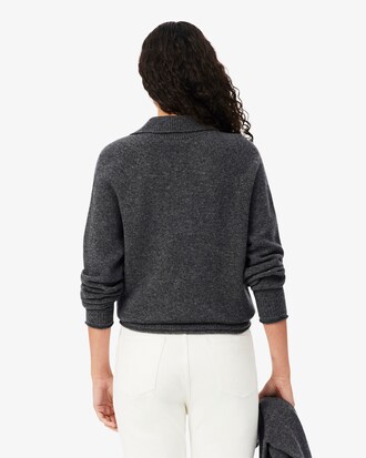 Jersey de cuello alto de lana cardada