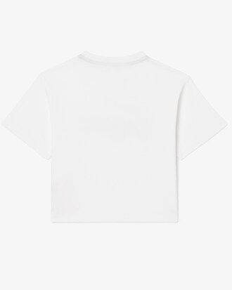 Camiseta de algodón con estampado de monograma