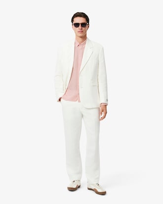 Camisa de lino de corte regular