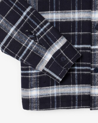 Sobrecamisa de algodón con cuadros escoceses