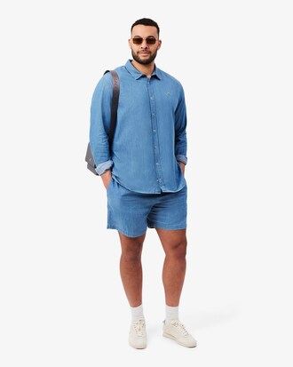 Camisa denim ligera de corte regular