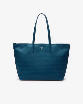 Bolso tote gran L.12.12 Concept rayas cremallera