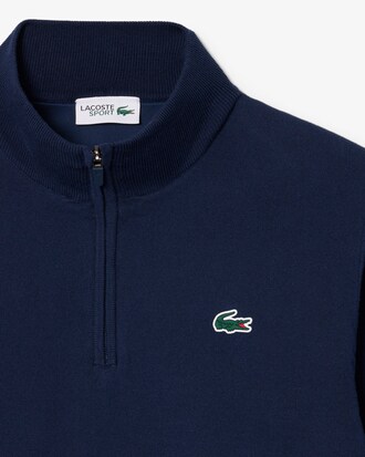 Jersey cortavientos de golf con cremallera en el cuello
