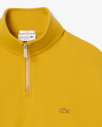 Sudadera de felpa gruesa con cremallera en el cuello