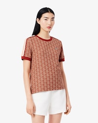 Camiseta ajustada de jacquard con monograma