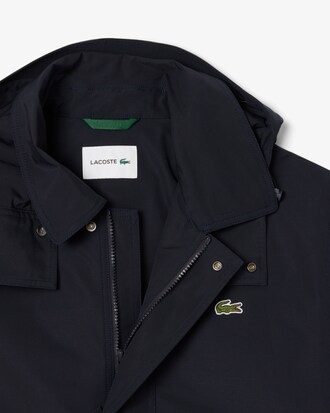 Parka con capucha hidrófuga de largo medio