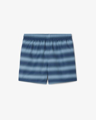 Short de baño de tafetán de rayas