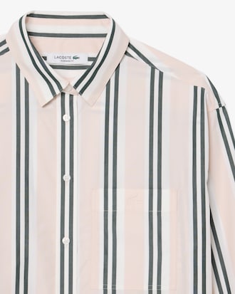 Camisa oversized de popel&iacute;n de algod&oacute;n