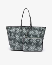 Women's Monogramme Large Coated Cotton Canvas Tote Bag