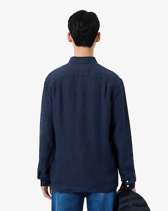 Camisa de lino de corte regular