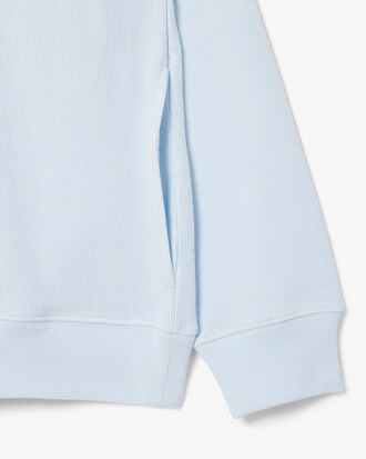Sudadera de interlock con cuello alto y cremallera