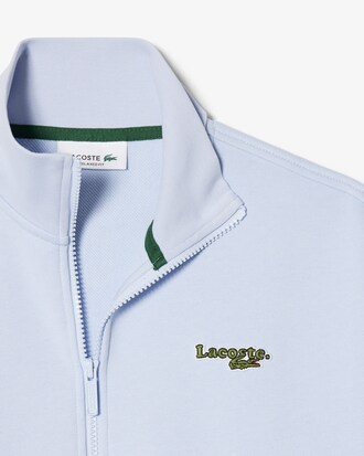 Sudadera con cremallera de corte holgado con insignia