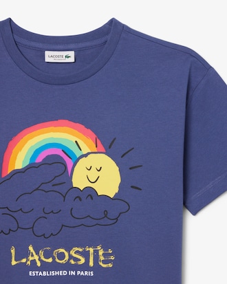 Camiseta de algodón estampada