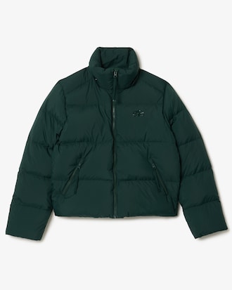 Chaqueta con capucha acolchada de corte holgado