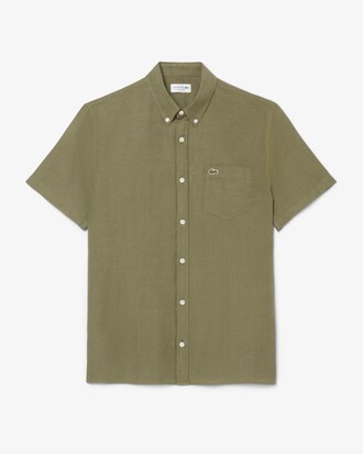 Camisa de lino de manga corta