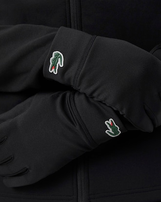 Guantes de forro polar con cocodrilo reflectante