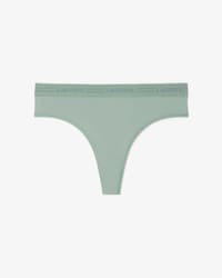 Tanga de microfibra con cintura festoneada