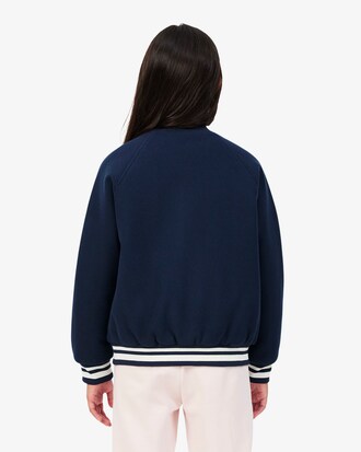 Chaqueta unisex con insignia y efecto de lana afieltrada