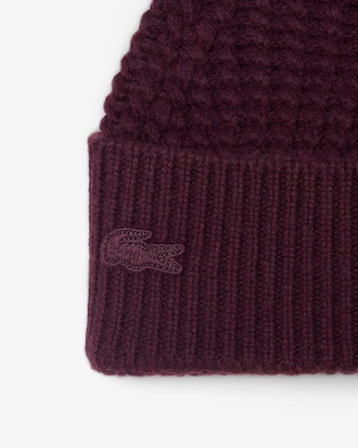 Gorro unisex texturizado en mezcla de lana